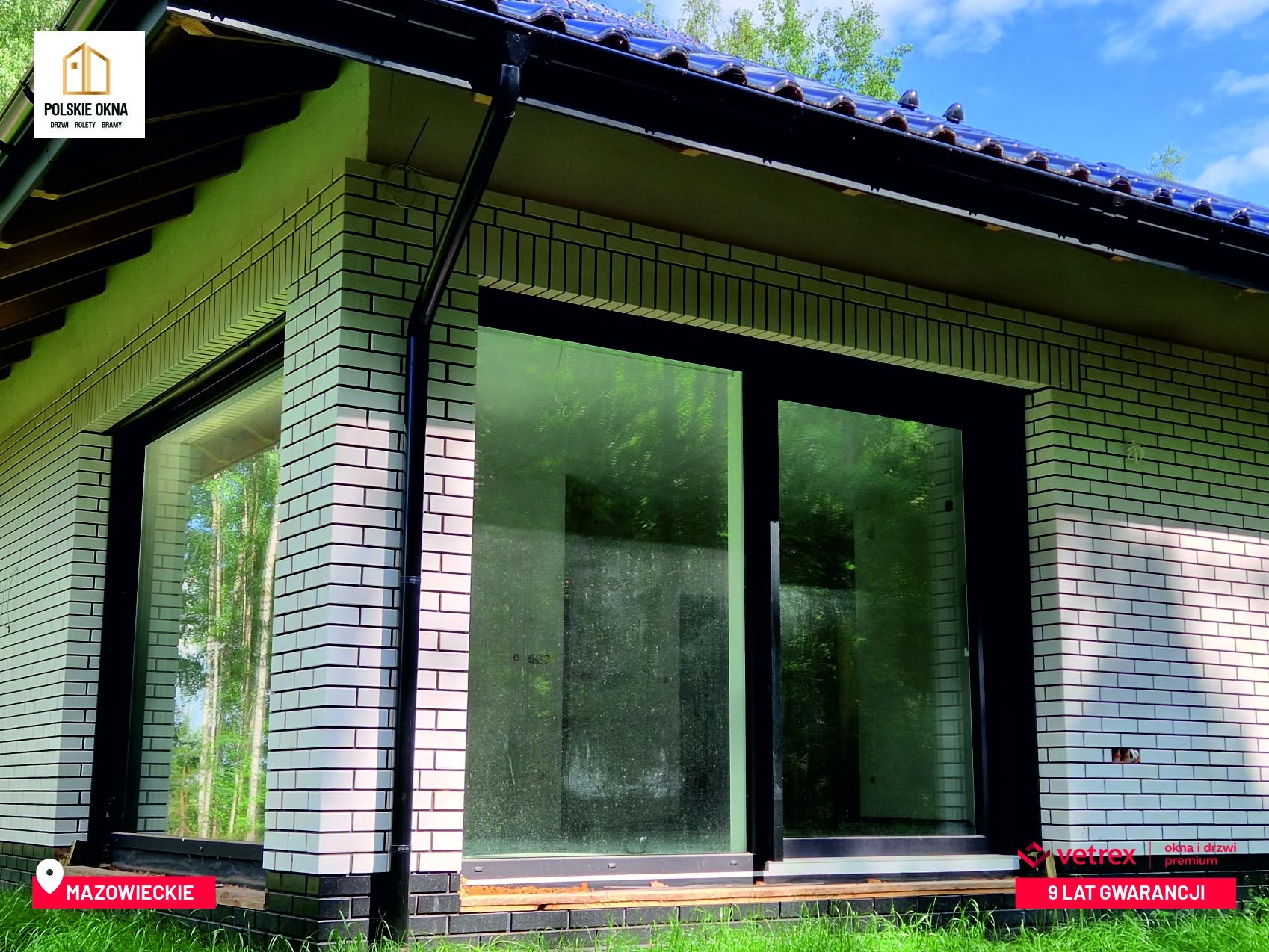 Przesuwne drzwi tarasowe HST w antracytowej ramie